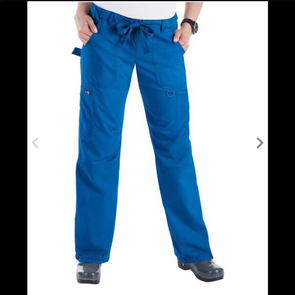 Koi Lindsay Cargo Royal Blue scrub pants sz: Small Tall - Picture 8 of 13